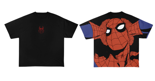Black Spider Graphic T-Shirt for Men