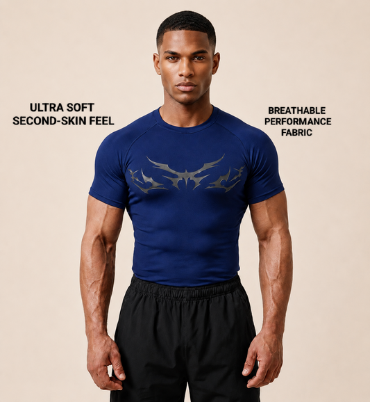 Blue muscle fit COMPRESSION