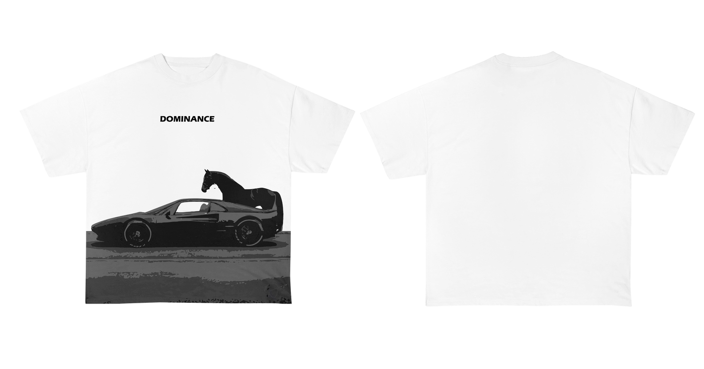 White Dominance Graphic T-Shirt for Men