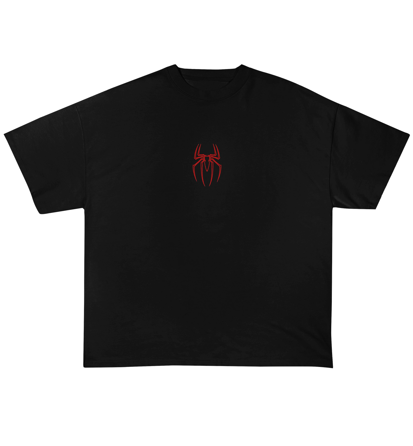 Black Spider Graphic T-Shirt for Men