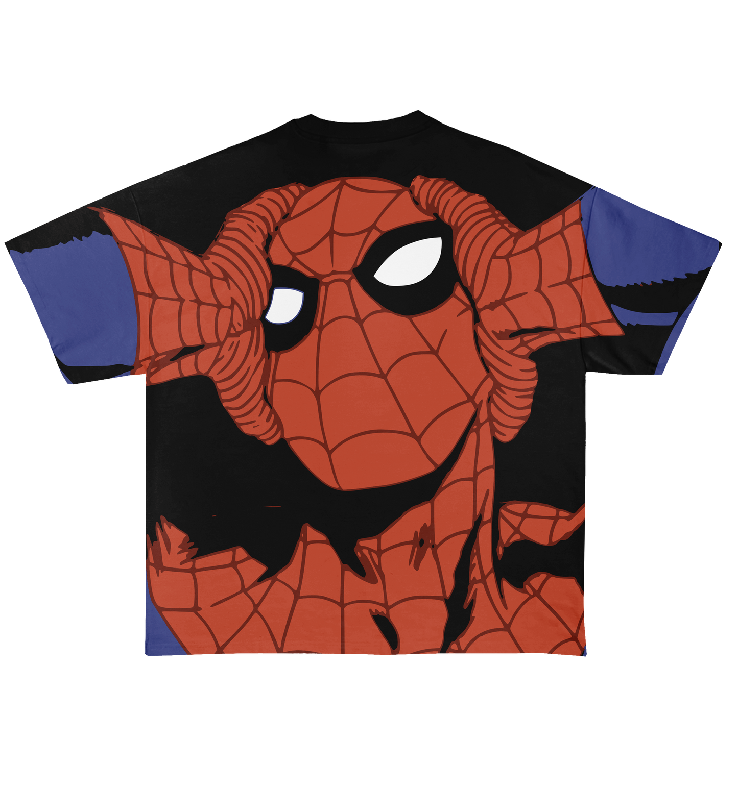 Black Spider Graphic T-Shirt for Men
