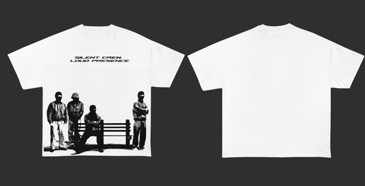 Oversized White Crew Streetwear Tee