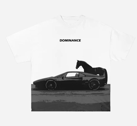 White Dominance Graphic T-Shirt for Men