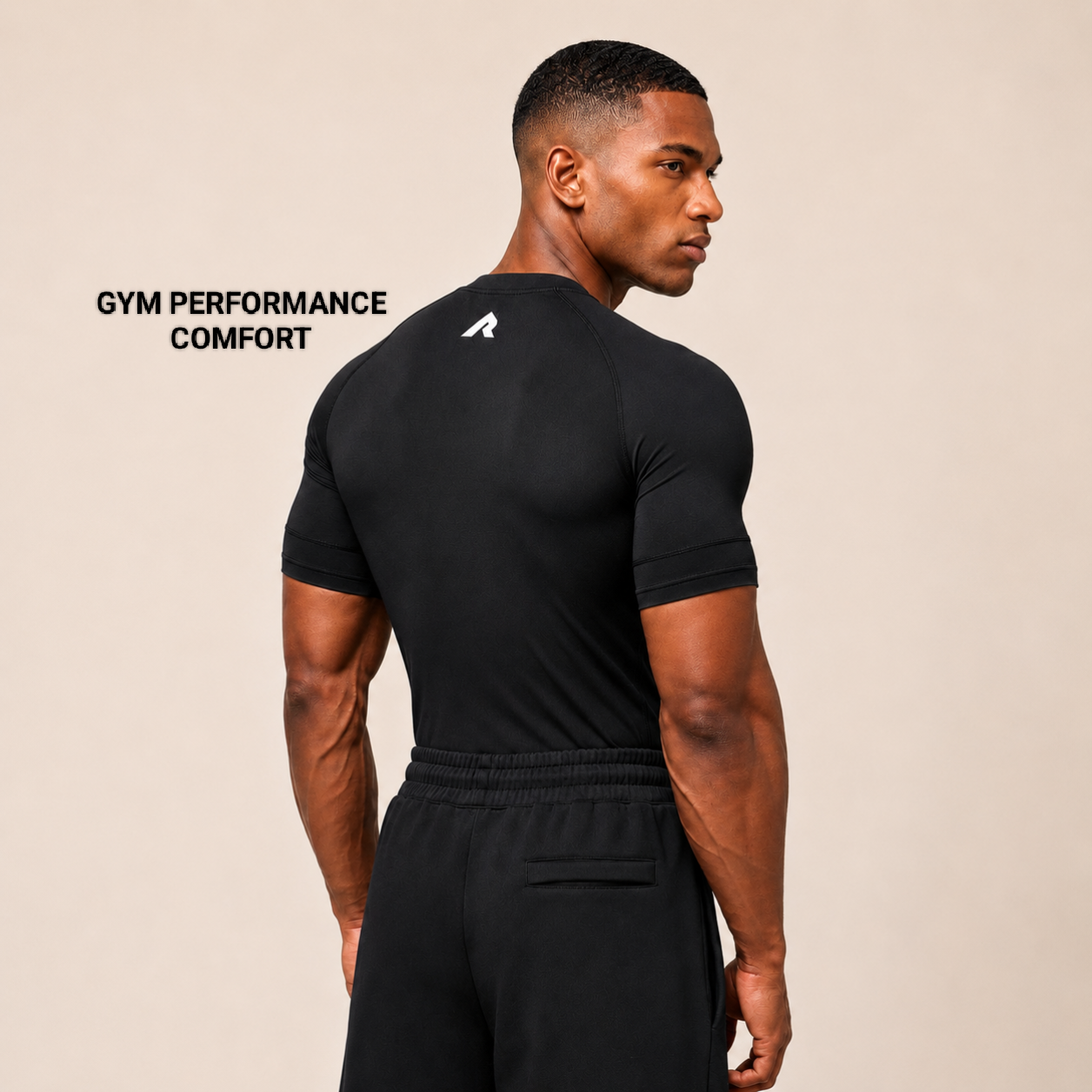 Black Muscle Fit Compression