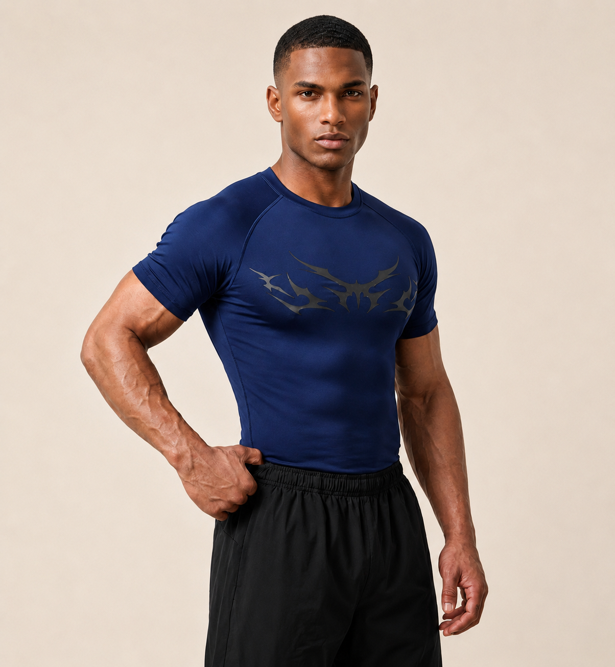 Blue muscle fit COMPRESSION