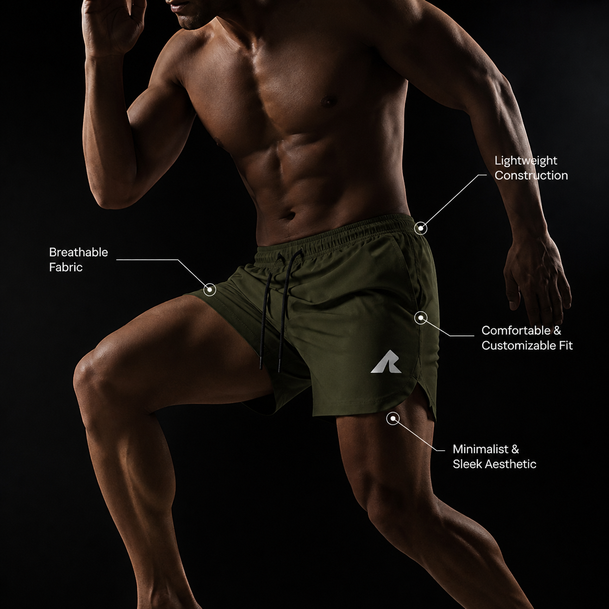 SHORTS - Olive Green