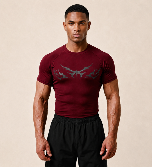 Red Muscle fit COMPRESSION