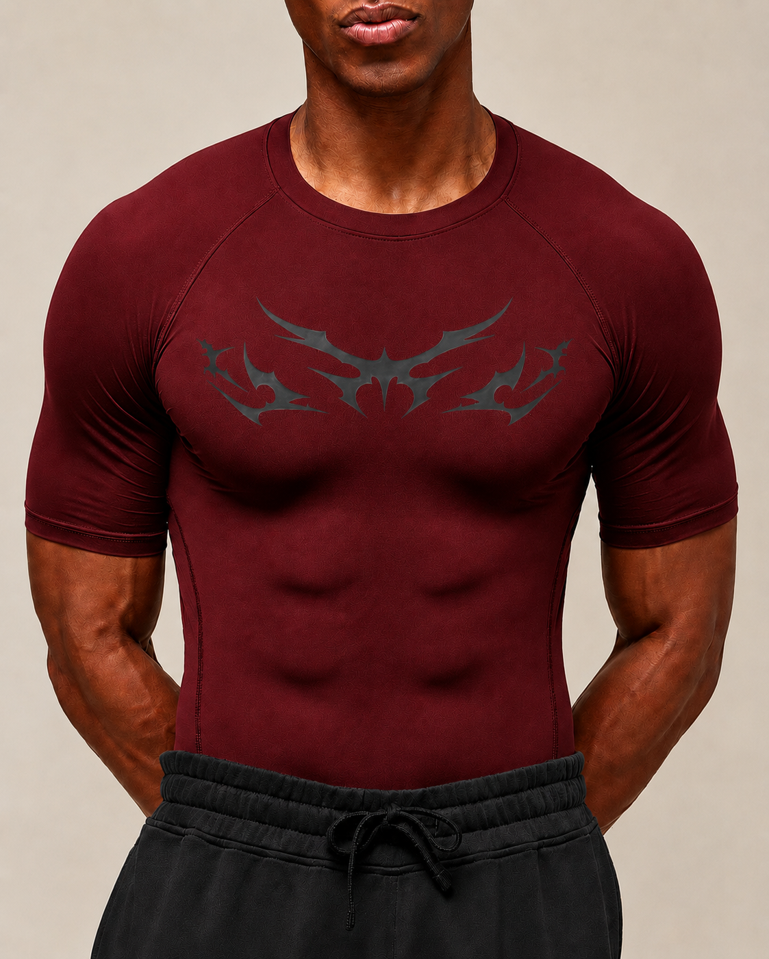 Red Muscle fit COMPRESSION